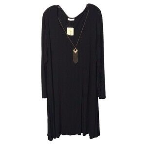 NWT PINC‎ Black Dress With Long Sleeves Size 3X